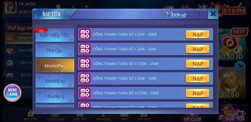 rút tiền từ cổng game về 
